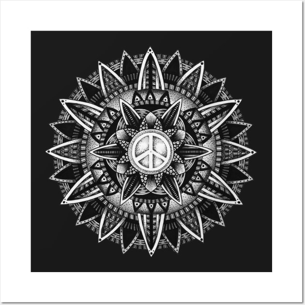 Peace Mandala 2 Wall Art by Litedawn